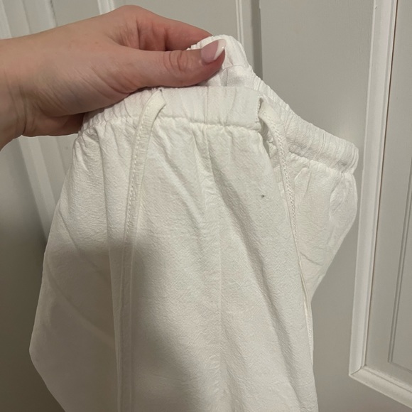 FANCYINN 2 Piece Deep V Neck Crop Top Side Slit Drawstring Wide Leg Pants Set - Picture 10 of 12